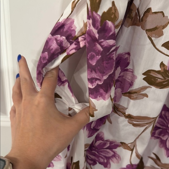 NWT Abercrombie and Fitch White and Purple Sleeveless Sundress size M - Picture 7 of 12